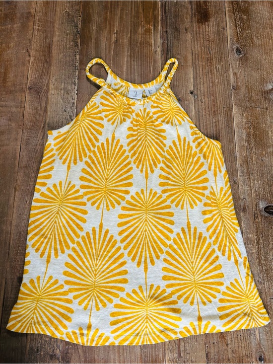 Joie Tops - JOIE Yellow Floral Sleeveless Shirt Linen Tank Top Small
